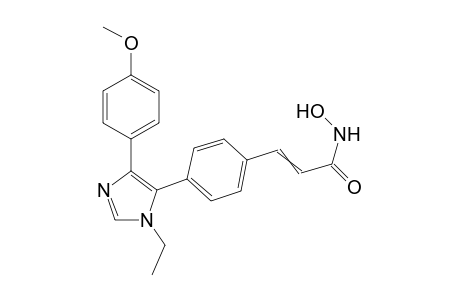 1-Ethyl-4-(4-methoxyphenyl)-5-(4'-hydroxyaminocarbonylethenyl-phenyl)-imidazole
