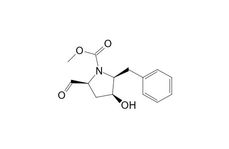 (2S,3S,5S)-2-benzyl-5-formyl-3-hydroxy-pyrrolidine-1-carboxylic acid methyl ester