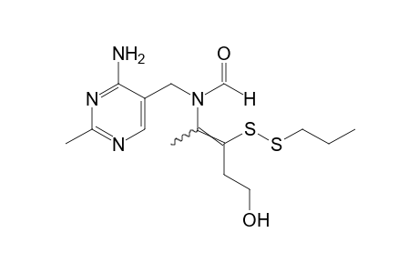 N-[(4-amino-2-methyl-5-pyrimidinyl)methyl]-n-[4-hydroxy-1-methyl-2-(propyldithio)-1-butenyl]formamide