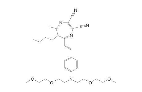 6-Butyl-2,3-dicyano-5-(4-{bis[2-(2-methoxyethoxy)ethyl]amino}styryl)-7-methyl-6H-1,4-diazepine