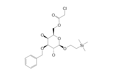2-(TRIMETHYLSILYL)-ETHYL-3-O-BENZYL-6-O-CHLOROACETYL-BETA-D-GALACTOPYRANOSIDE