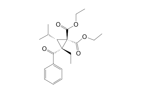 Z-DIETHYL-2-BENZOYL-2-ETHYL-3-ISOPROPYL-CYClOPROPANE-1,1-DICARBOXYLATE