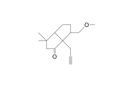 (1R,5S,8R)-8-Methoxymethyl-4,4-dimethyl-1-(2-propynyl)-bicyclo(3.3.0)octan-2-one