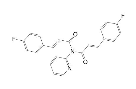 (2E)-3-(4-fluorophenyl)-N-[(2E)-3-(4-fluorophenyl)-2-propenoyl]-N-(2-pyridinyl)-2-propenamide