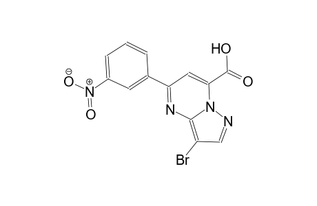 pyrazolo[1,5-a]pyrimidine-7-carboxylic acid, 3-bromo-5-(3-nitrophenyl)-