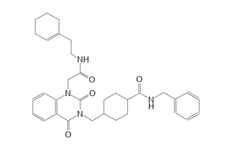N-benzyl-4-[(1-(2-{[2-(1-cyclohexen-1-yl)ethyl]amino}-2-oxoethyl)-2,4-dioxo-1,4-dihydro-3(2H)-quinazolinyl)methyl]cyclohexanecarboxamide