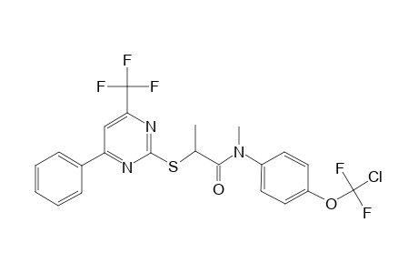N-[4-[chloranyl-bis(fluoranyl)methoxy]phenyl]-N-methyl-2-[4-phenyl-6-(trifluoromethyl)pyrimidin-2-yl]sulfanyl-propanamide