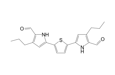 5-[5-(5-formyl-4-propyl-1H-pyrrol-2-yl)-2-thienyl]-3-propyl-1H-pyrrole-2-carbaldehyde