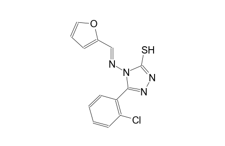 5-(2-chlorophenyl)-4-{[(E)-2-furylmethylidene]amino}-4H-1,2,4-triazol-3-yl hydrosulfide