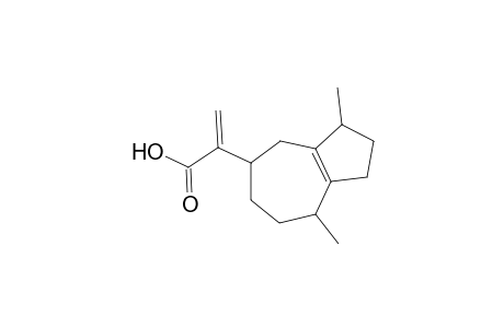 2-(3,8-Dimethyl-1,2,3,4,5,6,7,8-octahydro-5-azulenyl)acrylic acid