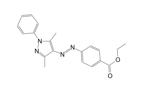 Ethyl 4-[(E)-(3,5-dimethyl-1-phenyl-1H-pyrazol-4-yl)diazenyl]benzoate