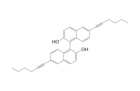 6-Hex-1-ynyl-1-(6-hex-1-ynyl-2-hydroxy-1-naphthalenyl)-2-naphthalenol