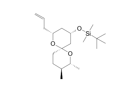 (2R,4S,6R,8R,9S)-2-allyl-8,9-dimethyl-4-(4-methyl-t-butylsiloxy)-1,7-dioxaspiro[5.5]undecane