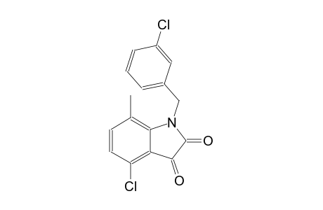 4-chloro-1-(3-chlorobenzyl)-7-methyl-1H-indole-2,3-dione