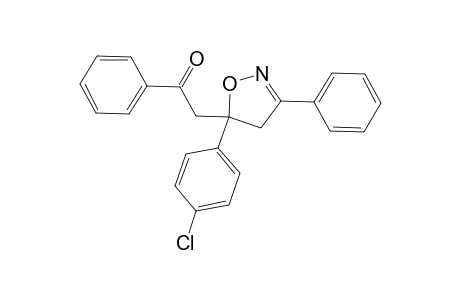 Acetophenone, 2-[5-(p-chlorophenyl)-3-phenyl-2-isoxazolin-5-yl]-