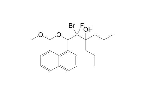 2-Bromo-2-fluoro-1-methoxymethoxy-1-(1-naphthyl)-3-propyl-3-hexanol