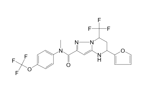 5-(2-Furyl)-N-methyl-N-[4-(trifluoromethoxy)phenyl]-7-(trifluoromethyl)-4,5,6,7-tetrahydropyrazolo[1,5-a]pyrimidine-2-carboxamide