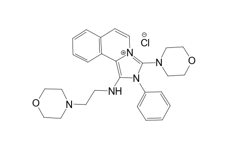 3-(Morpholin-4-yl)-1-{[2-(morphlin-4-yl)ethyl]amino}-2-phenyl-2H-imidazo[5,1-a]isoquinolinium Chloride