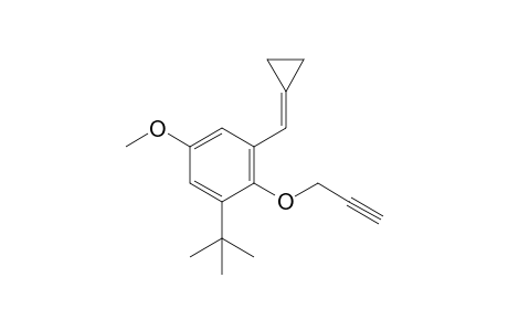 1-tert-butyl-3-(cyclopropylidenemethyl)-5-methoxy-2-prop-2-ynoxy-benzene