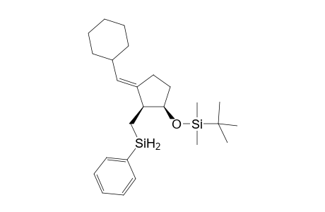 (3E,1R*,2S*)-)-1-[(tert-Butyldimethylsilyl)oxy]-3-(cyclohexylmethylene)-2-[(phenylsilyl)methyl]cyclopentane