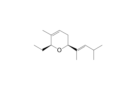 cis-2-ethyl-3-methyl-6-[(E)-4-methylpent-2-en-2-yl]-5,6-dihydro-2H-pyran