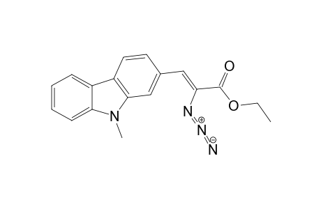 Ethyl .alpha.-Azido-.beta.-[2-(9-methyl)carbazoyl]acrylate