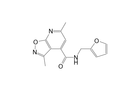 isoxazolo[5,4-b]pyridine-4-carboxamide, N-(2-furanylmethyl)-3,6-dimethyl-