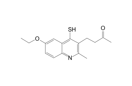 Quinoline-4-thiol, 6-ethoxy-2-methyl-3-(3-oxobutyl)-