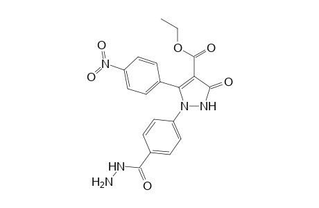 Ethyl-1-(4-(hydrazinecarbonyl)phenyl)-5-(4-nitrophenyl)-3-oxo-2,3-dihydro-1H-pyrazol-4-carboxylate