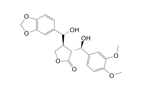 (3R,4S)-4-[(R)-1-(1,3-Benzodioxol-5-yl)-1-hydroxymethyl]-3-[(R)-1-(1,3-dimethoxyphenyl)-1-hydroxymethyl]tetrahydro-2-furanone