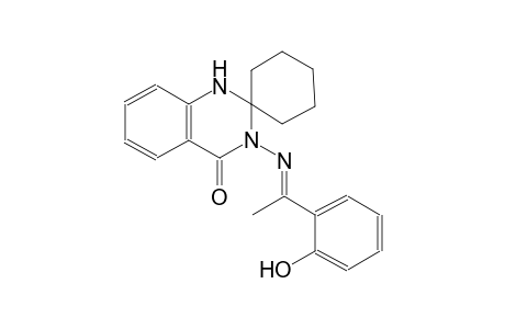 (E)-3'-((1-(2-hydroxyphenyl)ethylidene)amino)-1'H-spiro[cyclohexane-1,2'-quinazolin]-4'(3'H)-one