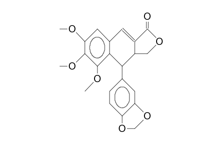3-Hydroxmethyl-5,6,7-trimethoxy-4-(3',4'-methylenedioxy-phenyl)-3,4-dihydro-2-naphthoic acid, .gamma. lactone