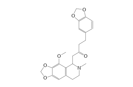 4-(1,3-benzodioxol-5-yl)-1-(4-methoxy-6-methyl-5,6,7,8-tetrahydro[1,3]dioxolo[4,5-g]isoquinolin-5-yl)-2-butanone