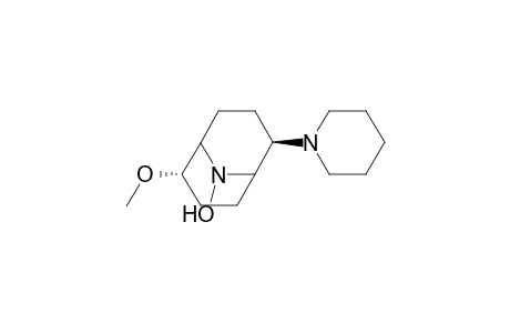 9-Azabicyclo[3.3.1]nonane, 9-hydroxy-2-methoxy-6-(1-piperidinyl)-, (2-endo,6-exo)-