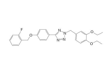 2-(3,4-diethoxybenzyl)-5-[4-(2-fluorobenzyl)oxyphenyl]tetrazole