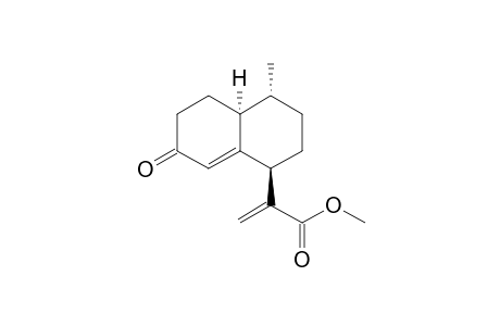 2-[(1R,4R,4aS)-4-methyl-7-oxo-2,3,4,4a,5,6-hexahydro-1H-naphthalen-1-yl]-2-propenoic acid methyl ester