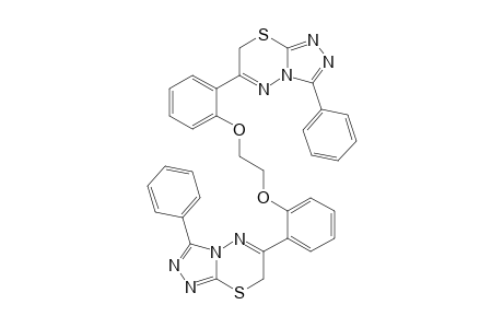 1,2-Bis{2-(3-phenyl-7H-[1,2,4]triazolo[3,4-b][1,3,4]thiadiazine-6-yl)phenoxy}ethane