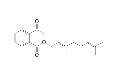 3',7'-Dimethylocta-2',6'-dienyl 2-acetylbenzoate