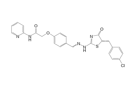 2-(4-((2-(5-(4-Chlorobenzylidene)-4-oxo-4,5-dihydrothiazol-2-yl)hydrazono)methyl)-phenoxy)-N-(pyridin-2-yl) acetamide