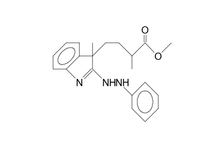 2-Methyl-4-[3-methyl-2-(N'-phenylhydrazino)indol-3-yl]butyric acid methyl ester
