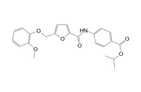 isopropyl 4-({5-[(2-methoxyphenoxy)methyl]-2-furoyl}amino)benzoate