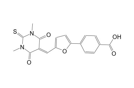 4-{5-[(1,3-dimethyl-4,6-dioxo-2-thioxotetrahydro-5(2H)-pyrimidinylidene)methyl]-2-furyl}benzoic acid