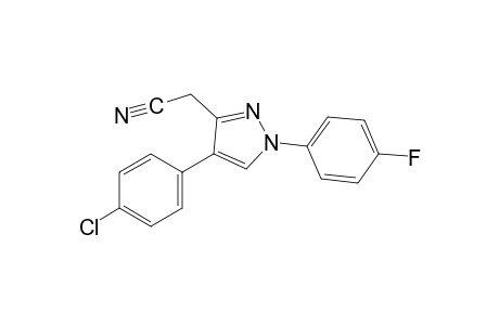 4-(p-chlorophenyl)-1-(p-fluorophenyl)pyrazole-3-acetonitrile