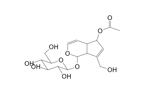 ALPHA-D-GLUCOPYRANOSIDE, 5-[(ACETYLOXY)-1,4a,5,7a-TETRAHYDRO-7-(HYDROXYMETHYL)CYCLOPENTA[c]PYRAN-1-YL-