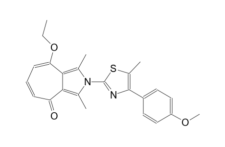 8-ethoxy-2-[4-(4-methoxyphenyl)-5-methyl-1,3-thiazol-2-yl]-1,3-dimethylcyclohepta[c]pyrrol-4(2H)-one