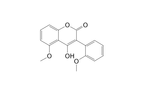 4-Hydroxy-5-methoxy-3-(2-methoxyphenyl)-1-benzopyran-2-one