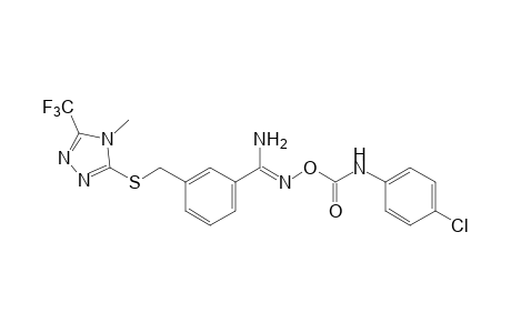 O-[(p-chlorophenyl)carbamoyl]-alpha-{[4-methyl-5-(trifluoromethyl)-4H-1,2,4-triazol-3-yl]thio}-m-toluamidoxime