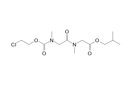 Sarcosylsarcosine, N-(2-chloroethoxycarbonyl)-, isobutyl ester