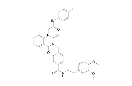 N-[2-(3,4-dimethoxyphenyl)ethyl]-4-[(1-[2-(4-fluoroanilino)-2-oxoethyl]-2,4-dioxo-1,4-dihydro-3(2H)-quinazolinyl)methyl]benzamide