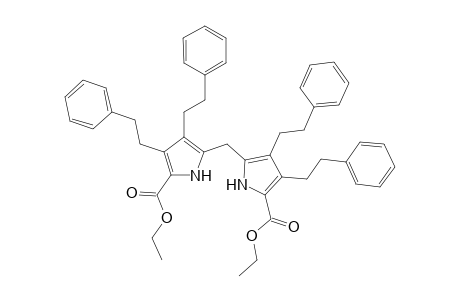 Diethyl 3,3',4,4'-tetra(2-phenylethyl)dipyrromethane-5,5'-dicarboxylate